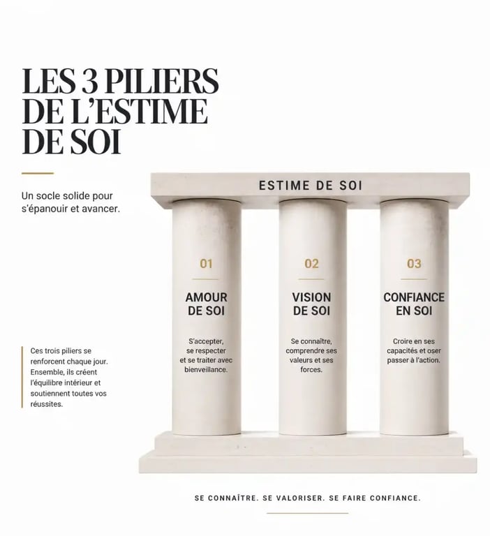 Les trois piliers de l'estime de soi
