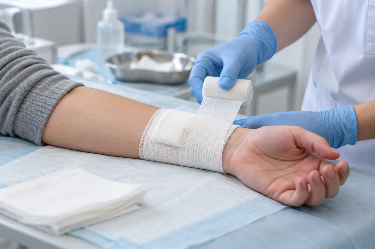 Pansement compressif : arrêter le saignement sans bloquer la circulation