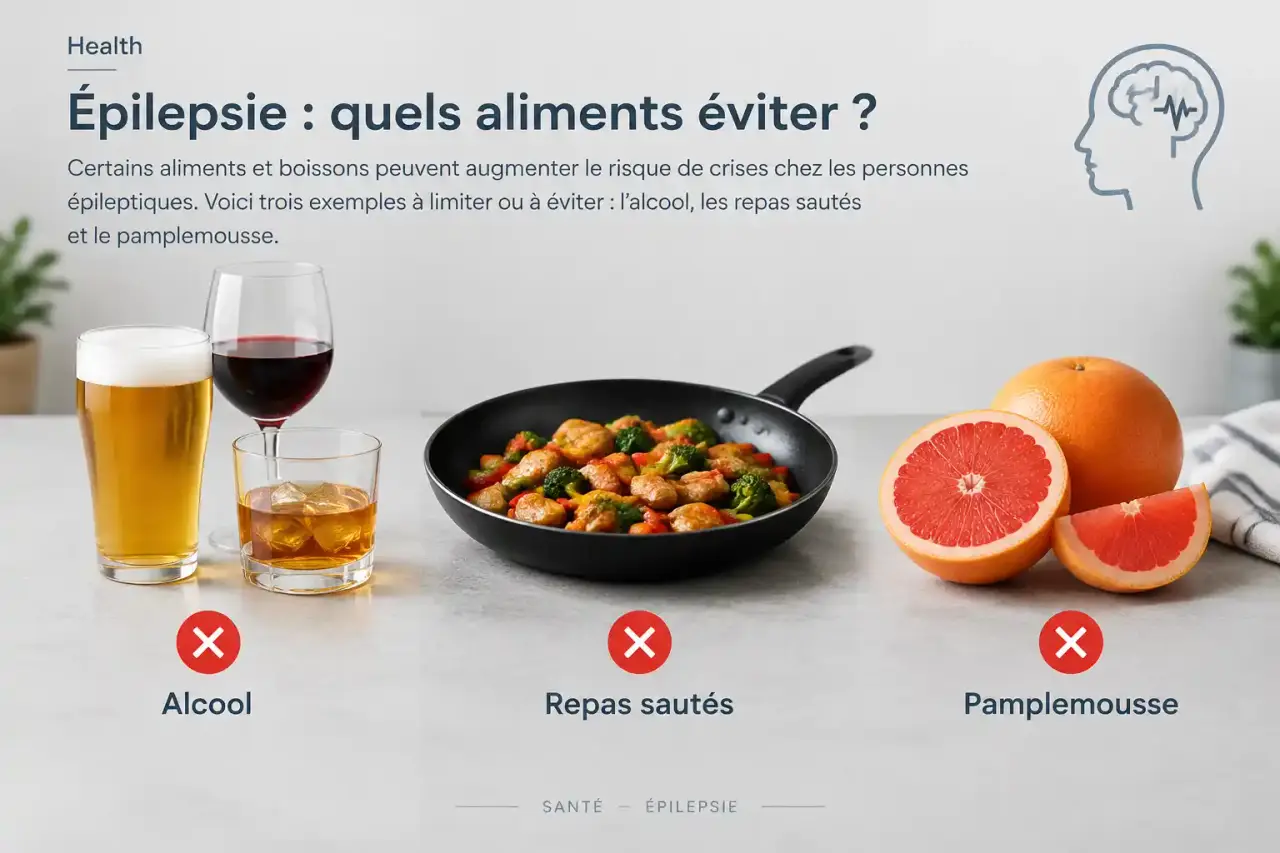 Quels aliments éviter avec l’épilepsie ? Alcool, repas sautés et pamplemousse