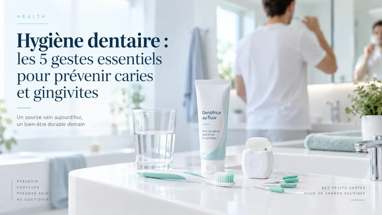 Hygiène dentaire : les 5 gestes essentiels pour prévenir caries et gingivites