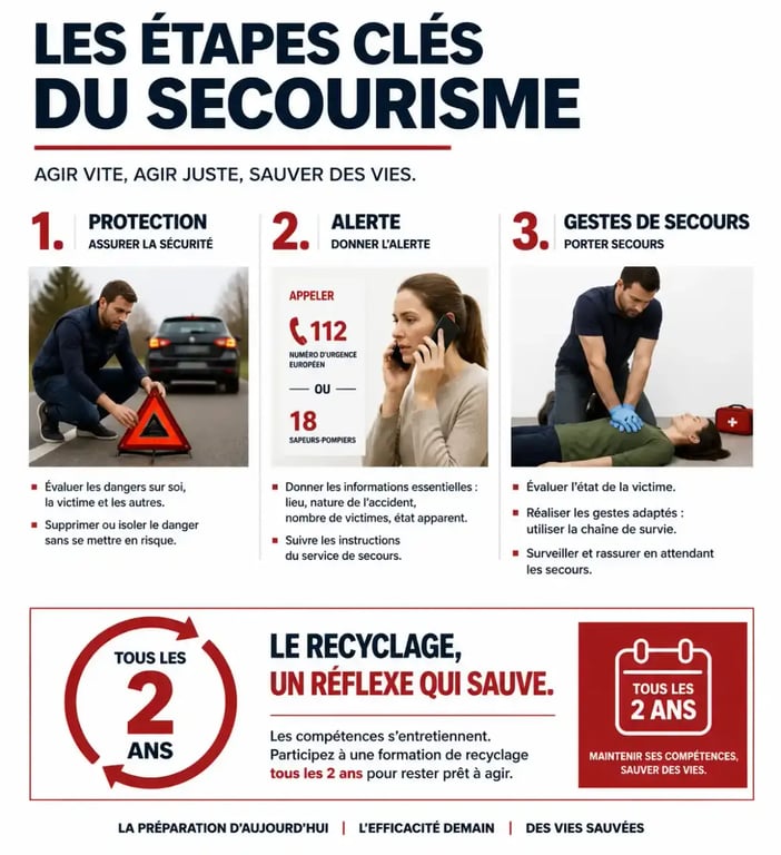 Infographie sur la validité et le recyclage du PSC1