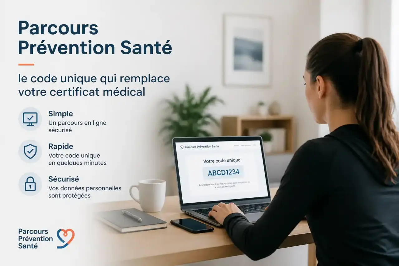 Parcours Prévention Santé : le code unique qui remplace votre certificat médical